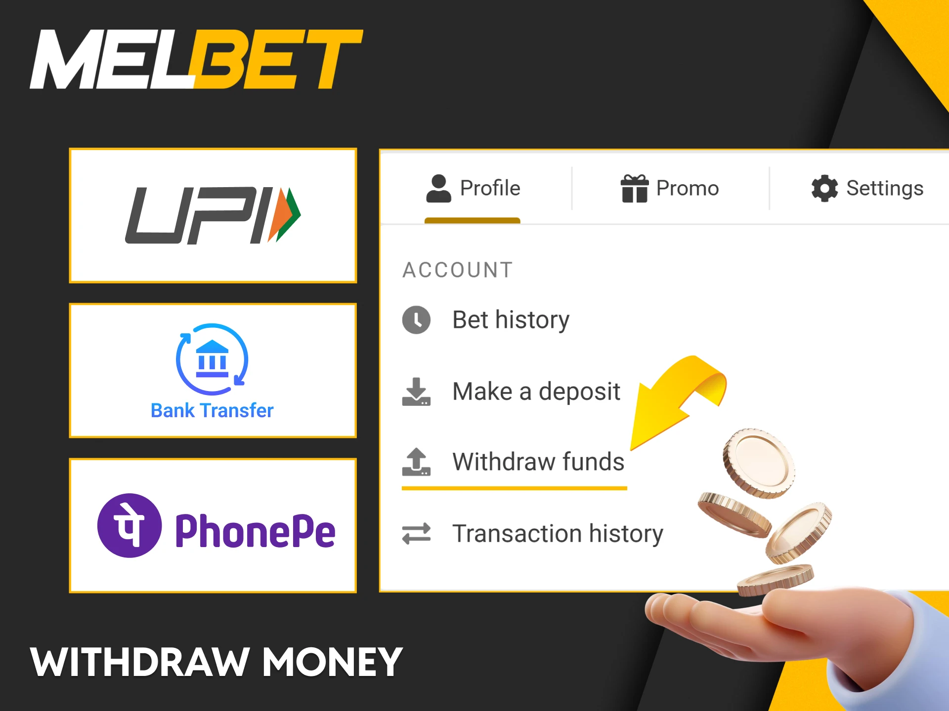 Melbet Sri Lanka withdrawal guide – step-by-step instructions for cashing out winnings.